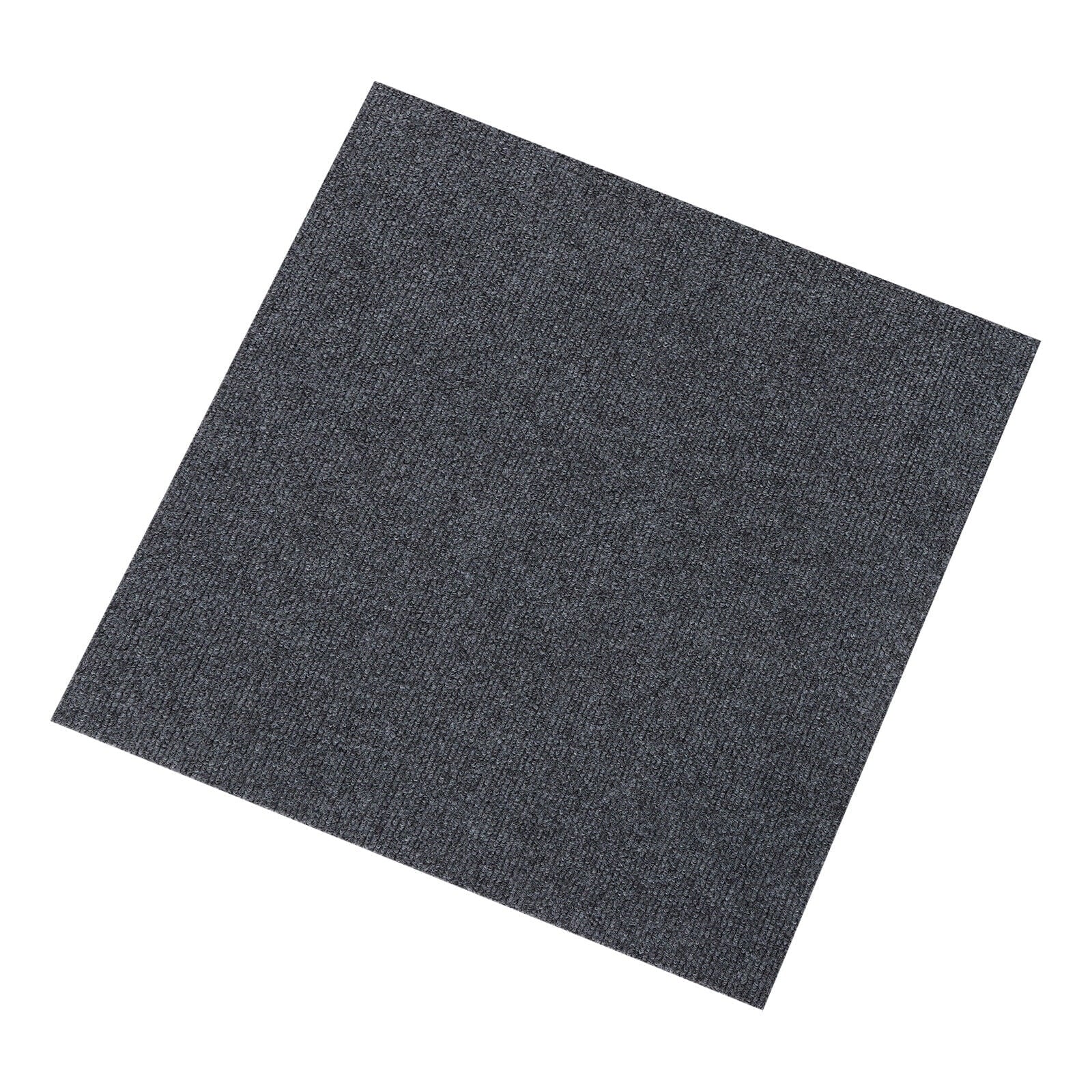 Miumaeov 50*50cm Modern Square Carpet Rug Floor Carpet Adsorption Type Self-adhesive Carpet 20 Pcs Grey