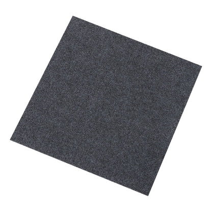 Miumaeov 50*50cm Modern Square Carpet Rug Floor Carpet Adsorption Type Self-adhesive Carpet 20 Pcs Grey