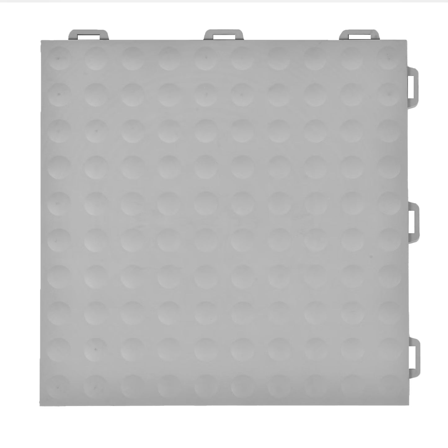 Greatmats StayLock Home Gym Bump Top Anti-Fatigue Commercial Waterproof PVC Floor Tile, Gray, 26 pack