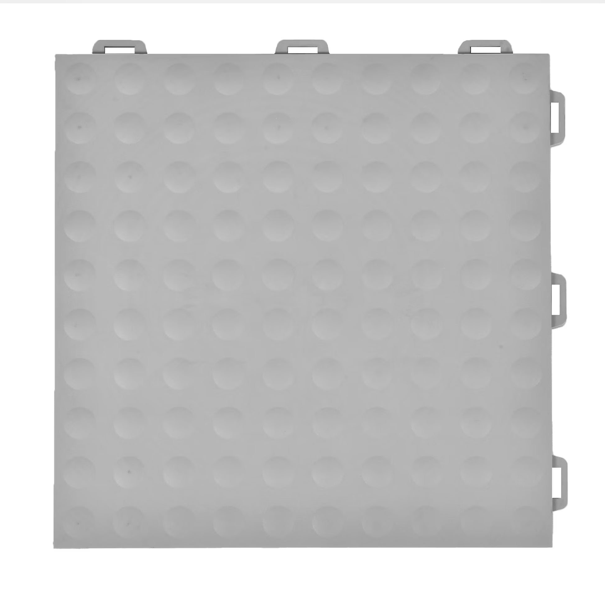 Greatmats StayLock Home Gym Bump Top Anti-Fatigue Commercial Waterproof PVC Floor Tile, Gray, 26 pack