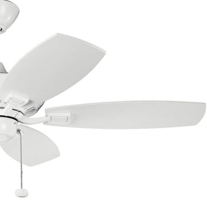 Ceiling Fan With Traditional Inspirations 14 Inches Tall By 44 Inches Wide-White Finish Kichler Lighting 300107Wh
