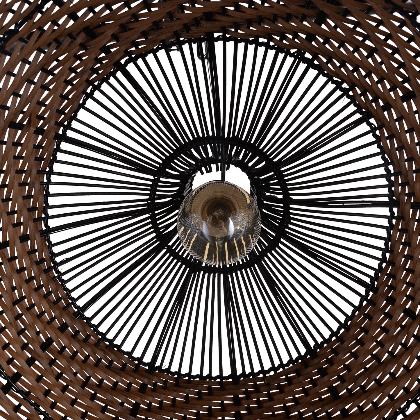 Arturesthome Basket Light Fixture Rattan Pendant Lighting for Living Room 1-Lights