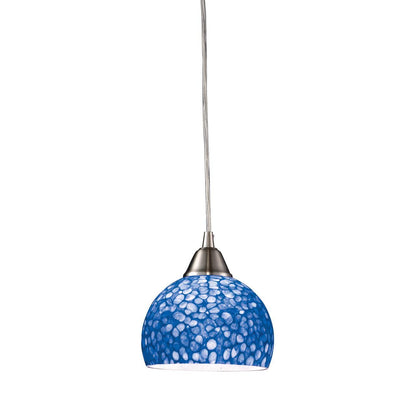 Elk Lighting 10143/1PB Pendants . Indoor Lighting. Blue