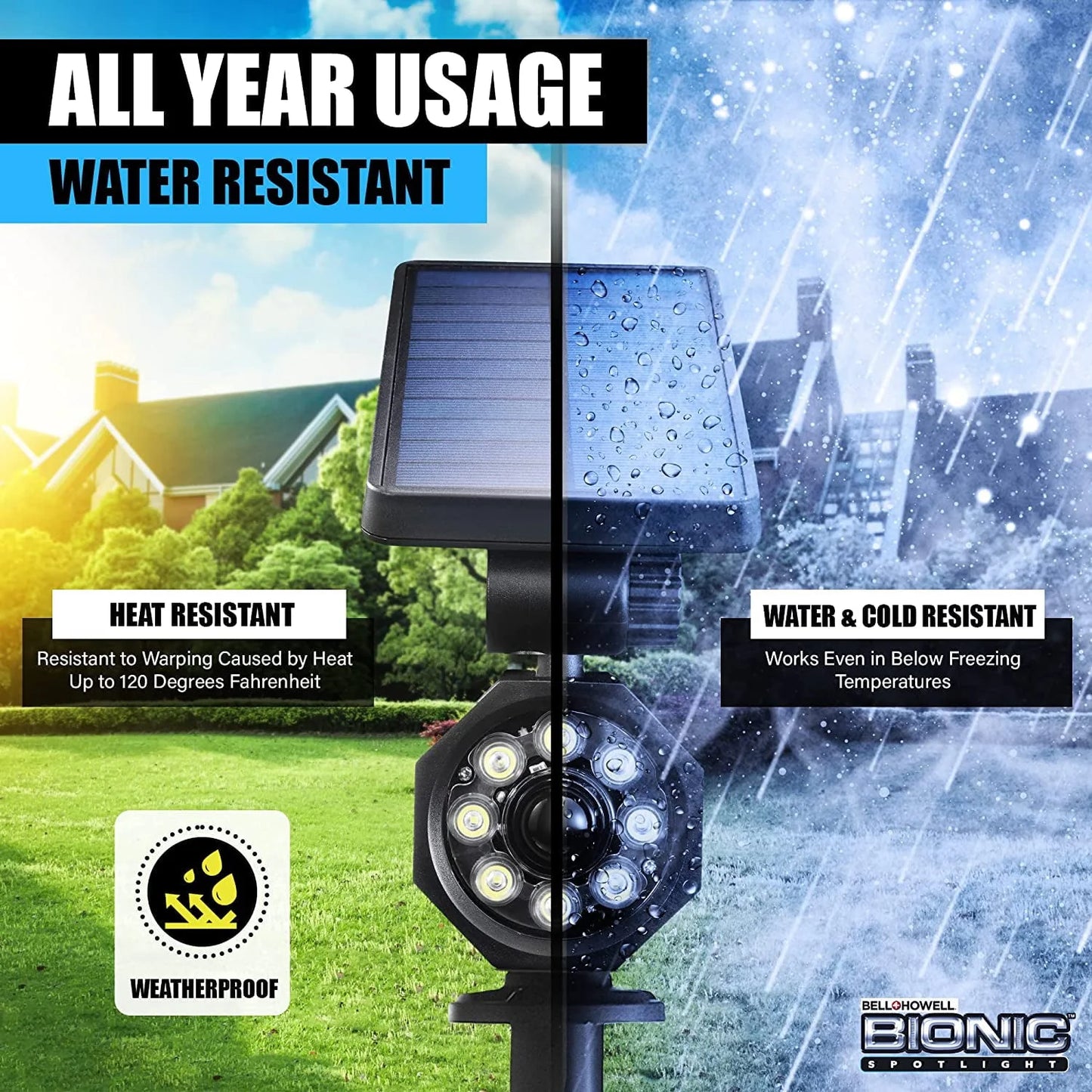 5Pcs Bionic Spotlight Solar Spotlight 25ft Motion Sensor Solar Outdoor Light Waterproof Solar Outdoor Lighting As Seen On TV