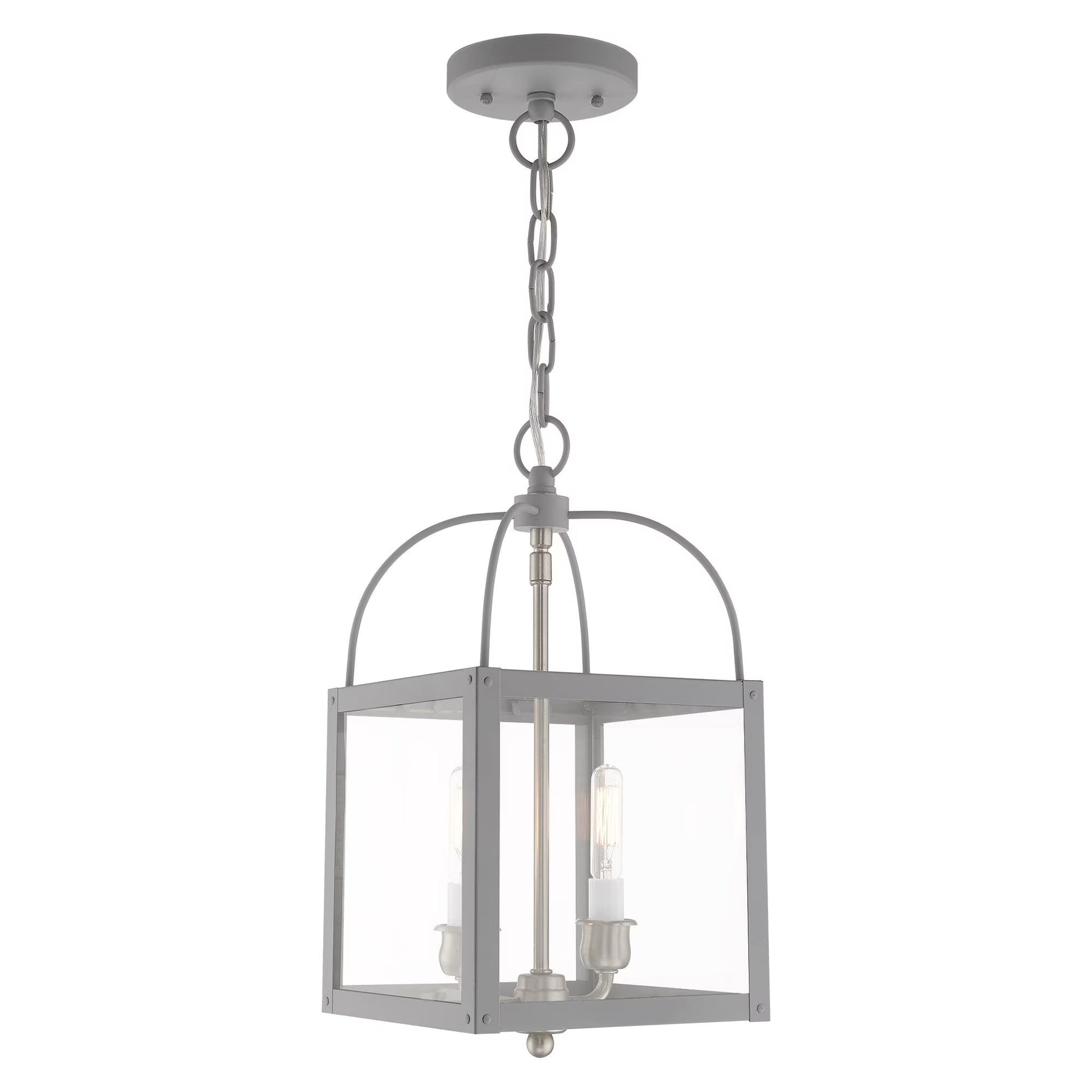 Livex Lighting 2-Light Convertible, 4041-76, 4041-80 Nordic Gray