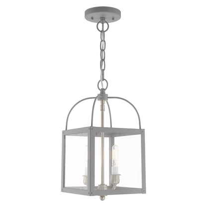 Livex Lighting 2-Light Convertible, 4041-76, 4041-80 Nordic Gray