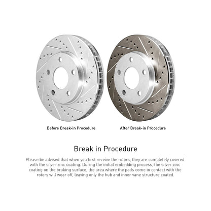 R1 Concepts Front Rear Brakes and Rotors Kit |Front Rear Brake Pads| Brake Rotors and Pads| Optimum OEp Brake Pads and Rotors |Hardware Kit WGUH2-31056