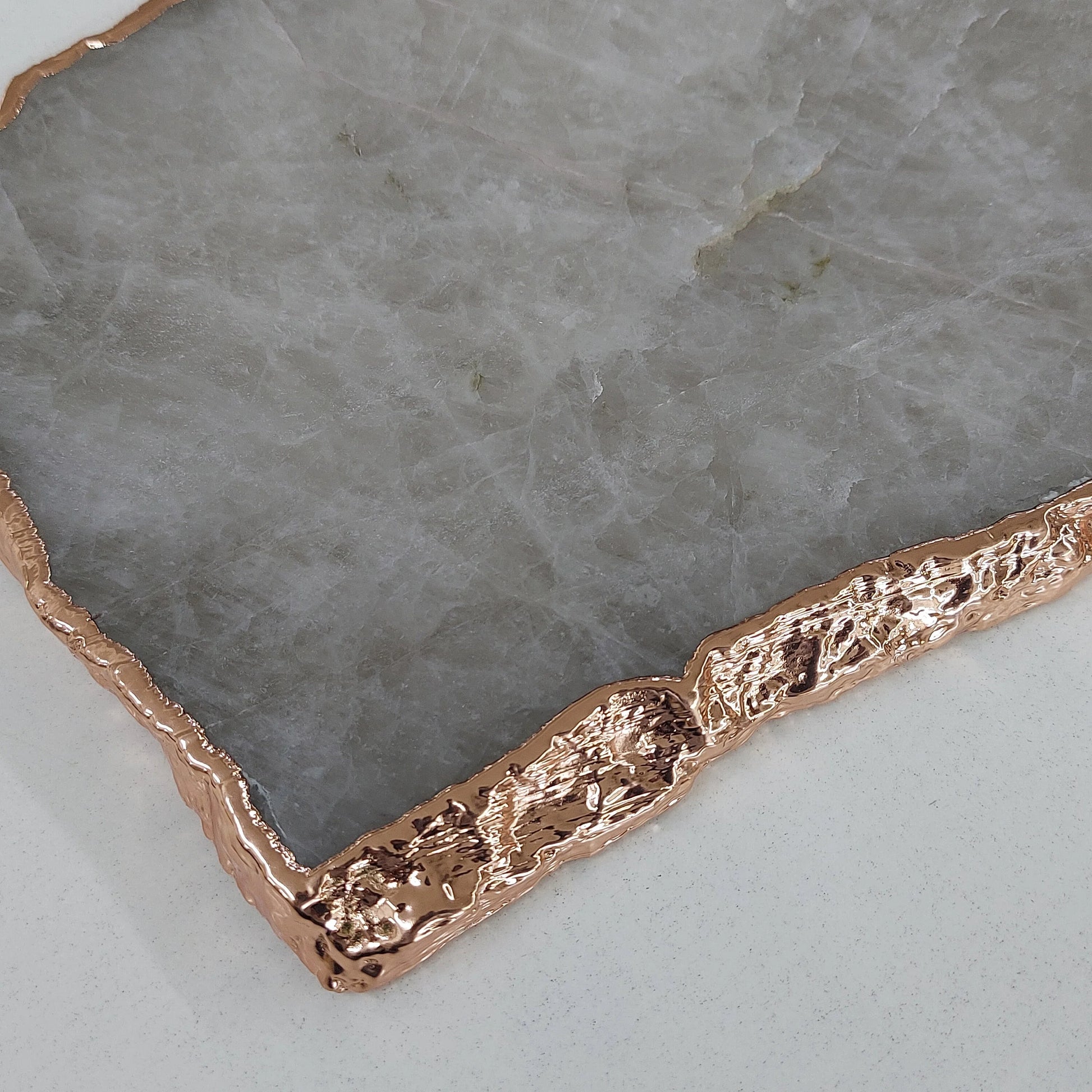 Green Aventurine Cheese Board Quartz Charcuterie Tray Agate Table Centrepiece for Christmas Decor