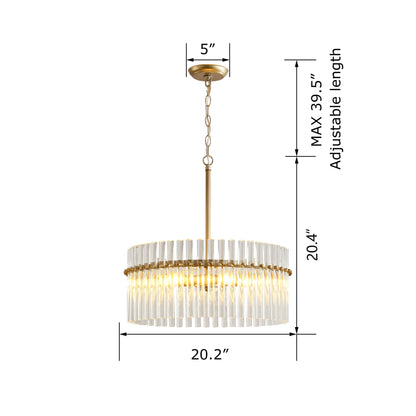The Lighting Store Casandra Brushed Champagne Silver 5-light Crystal Chandelier