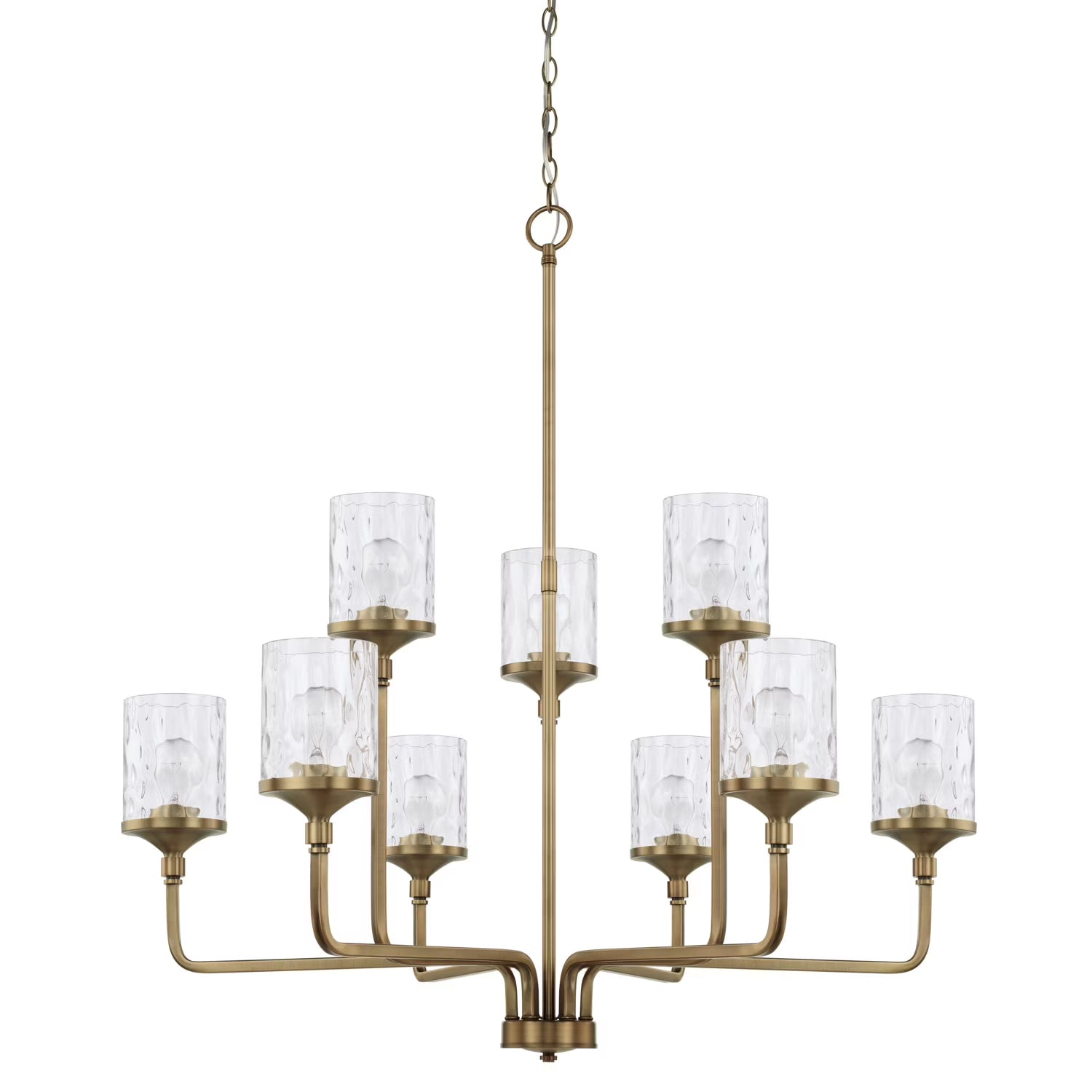 Capital Lighting 428891-451 Colton 9 Light 38" Wide Chandelier - Brass