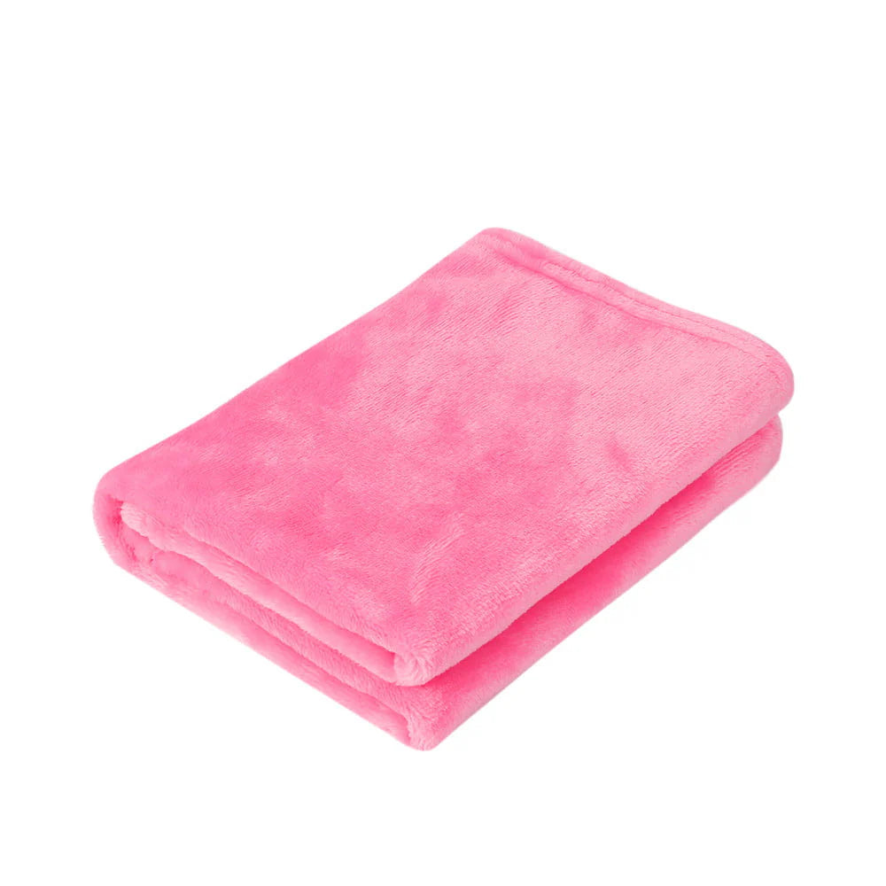 Naughtyhood Christmas Home Textiles 50X70CM Fashion Solid Soft Throw Kids Blanket Warm Coral Plaid Blankets Flannel Clearance sale