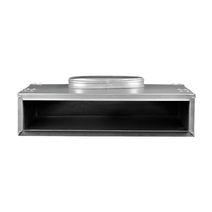 BUILDMART - 18" Plenum Box for [18" Linear Slot Diffuser - 2 Slot - Double Slot] Premium Insulated Plenum Box for Heating and Cooling