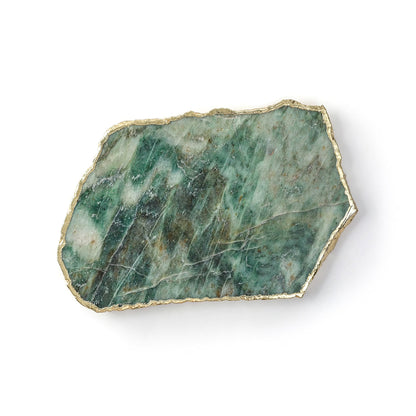 Green Aventurine Cheese Board Quartz Charcuterie Tray Agate Table Centrepiece for Christmas Decor