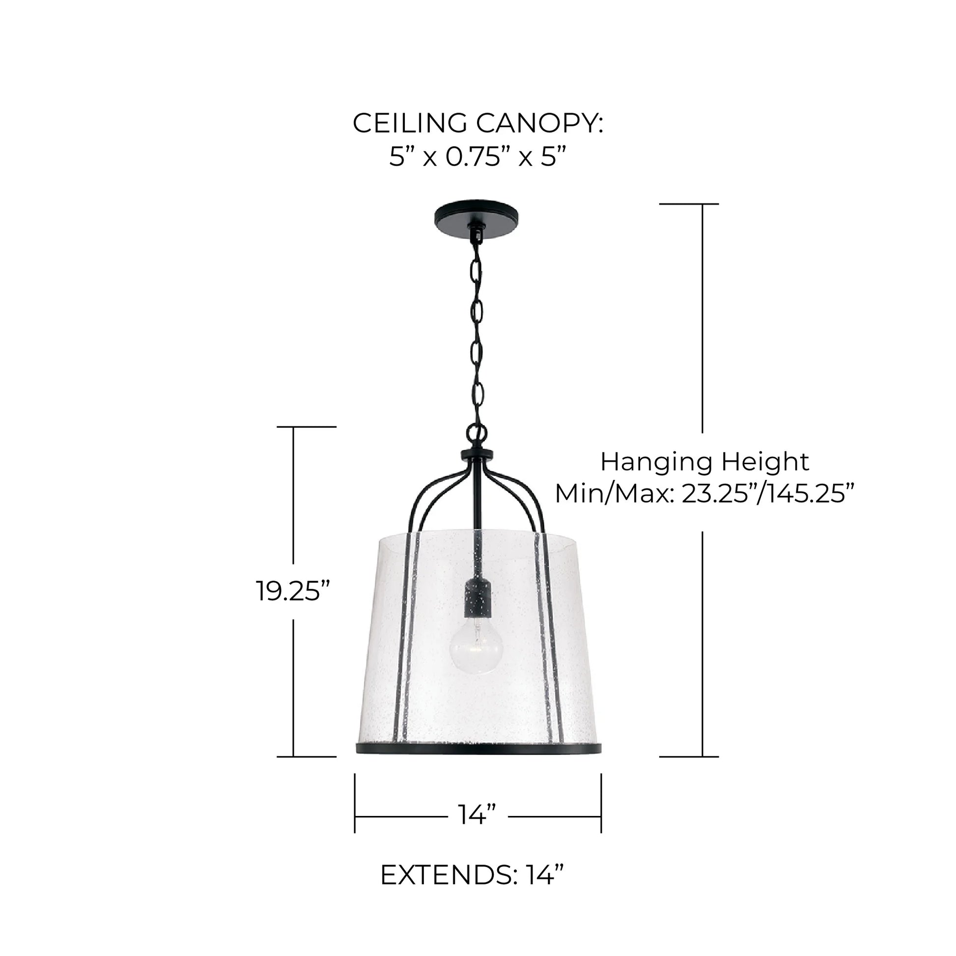 Capital Lighting 347011 Madison 14" Wide Pendant - Brass