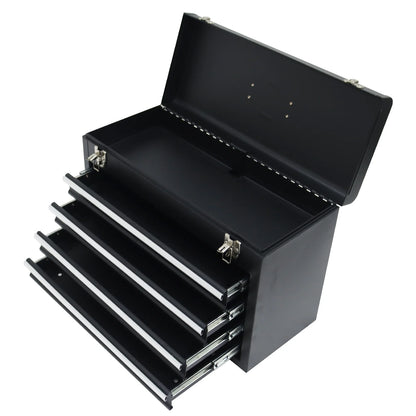 TECHTONGDA 4 Drawer Tool Box Portable Hardware Household Multi-Functional Toolbox with Lock
