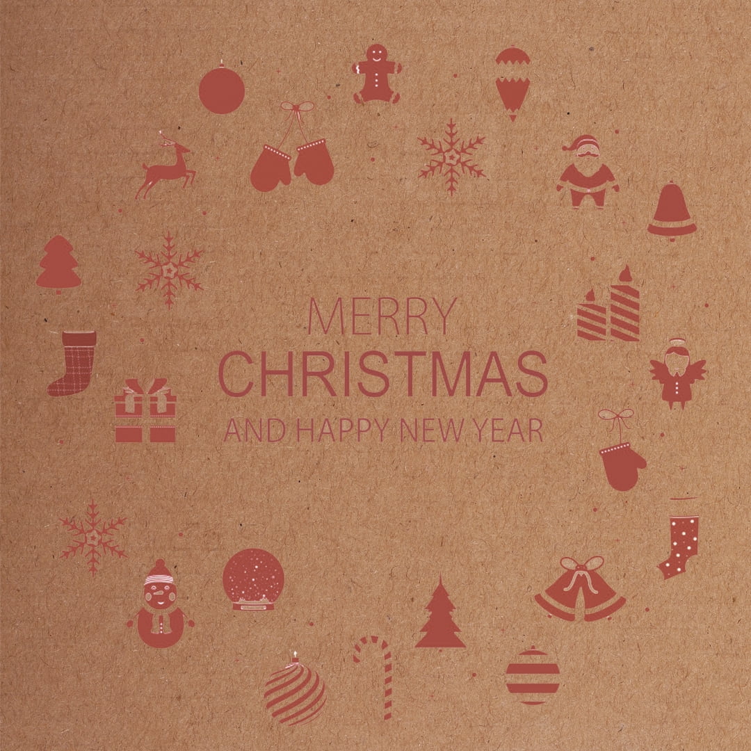 Ucanpack Christmas Mailing Boxes 7 x 5 x 3" - Xmas New Year Printed Holiday Gift Shipping Boxes - Holiday Shipping Box Made In USA Christmas Box Shipping Box Cardboard Shipping Boxes