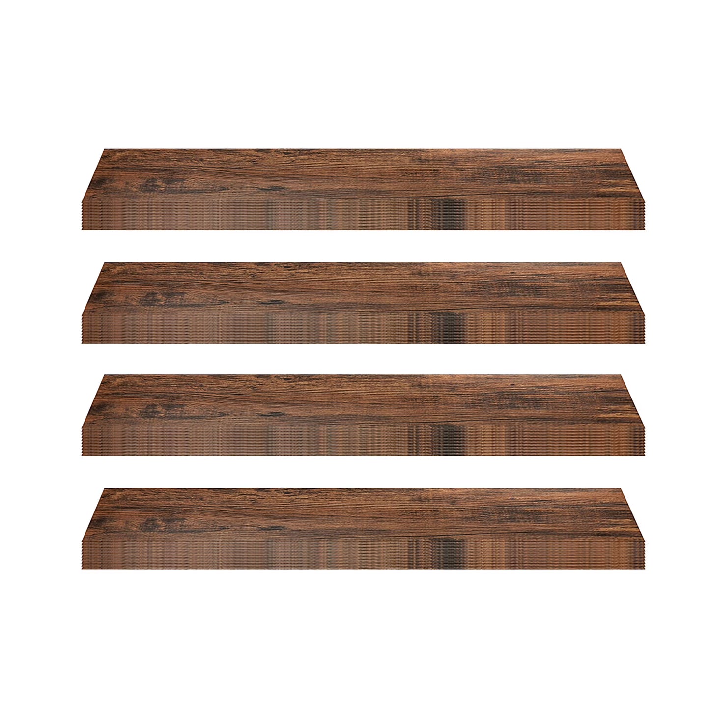 Achim Home Furnishings Tivoli II Peel & Stick Vinyl Floor Planks, Mahogany, 10Pk (4 Pack)