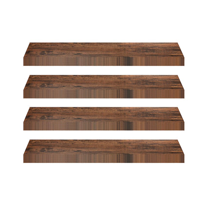 Achim Home Furnishings Tivoli II Peel & Stick Vinyl Floor Planks, Mahogany, 10Pk (4 Pack)