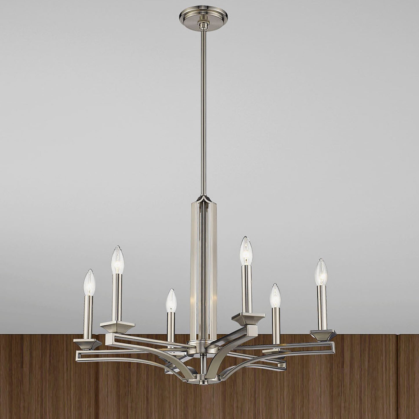 Livex Lighting Trumbull 6 Light Chandelier in Antique Brass