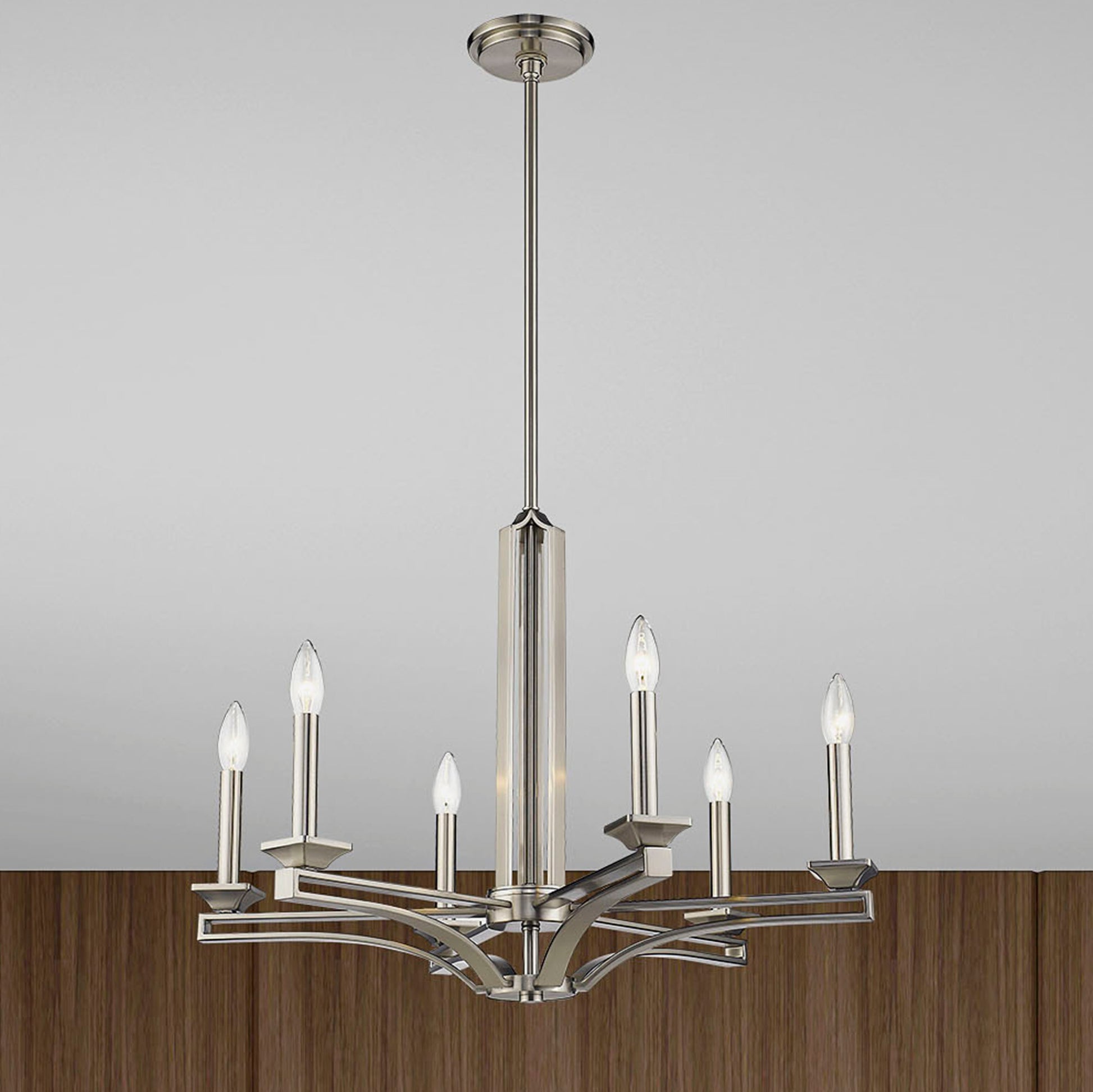 Livex Lighting Trumbull 6 Light Chandelier in Antique Brass