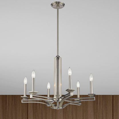 Livex Lighting Trumbull 6 Light Chandelier in Antique Brass
