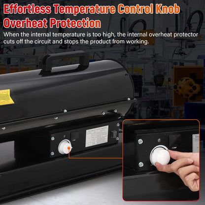 Towallmark Space Heater,80,000 BTU Forced Air Diesel Heater & Kerosene Heater, Space Heaters for Indoor Use,Christmas Gifts