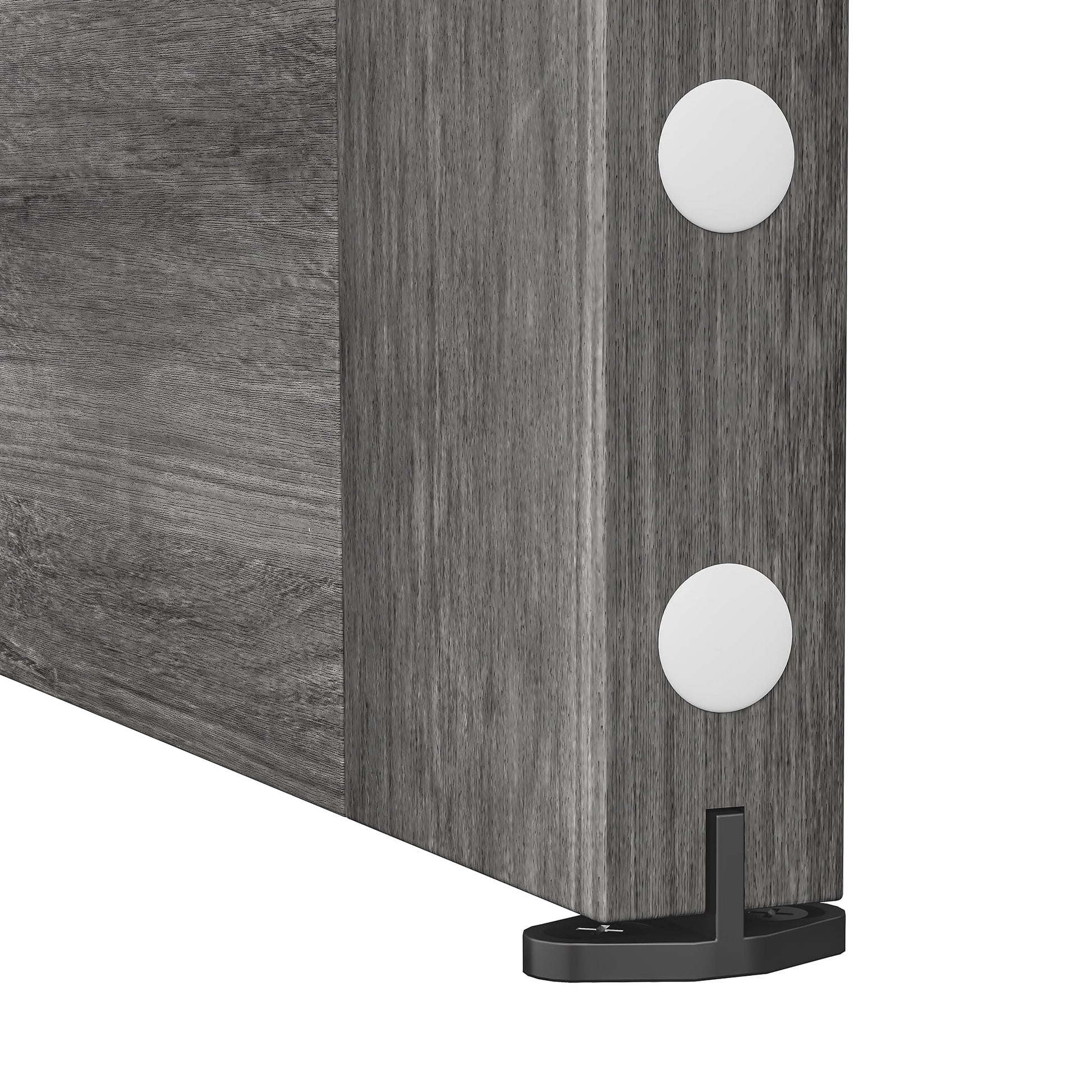 Uforic 48" x 84" Silding Barn Door,with Hardware Kit Rail,and Handle,Pulleys, Gray