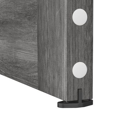 Uforic 48" x 84" Silding Barn Door,with Hardware Kit Rail,and Handle,Pulleys, Gray
