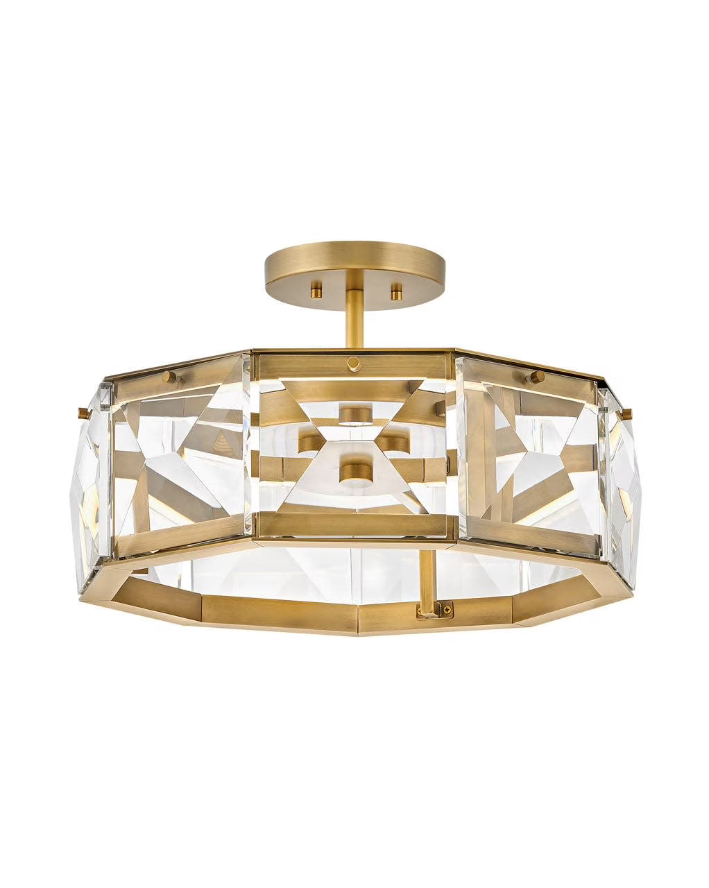 32W Led Medium Convertible Semi-Flush Mount In Glam Style-11 Inches Tall And 19.5 Inches Wide Hinkley Lighting Fr30103bx