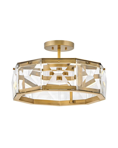 32W Led Medium Convertible Semi-Flush Mount In Glam Style-11 Inches Tall And 19.5 Inches Wide Hinkley Lighting Fr30103bx