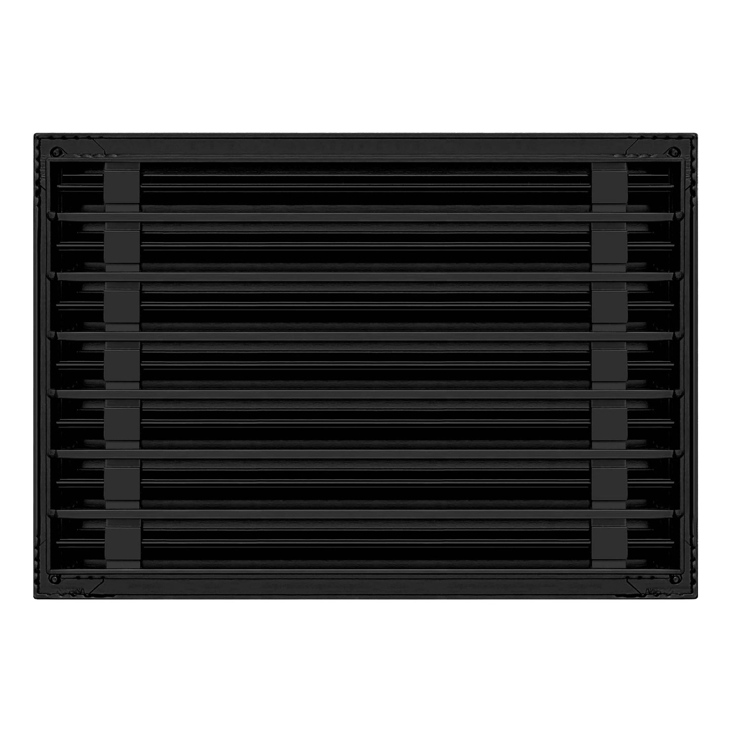 BUILDMART - 20x14 Modern AC Vent Cover - Decorative Black Aluminum Air Vent - Standard Linear Slot Diffuser - Heating and Cooling Register Grille for Ceiling, Walls & Floors - Texas Buildmart
