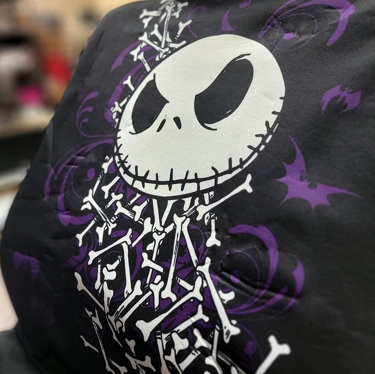 Nightmare Before Christmas Jack Skellington 12-Piece Car Accessory Bundle Set - Officially Licensed Car Seat Covers, Floor Mats, Sunshade, and More by Yupbizauto