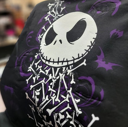 Nightmare Before Christmas Jack Skellington 12-Piece Car Accessory Bundle Set - Officially Licensed Car Seat Covers, Floor Mats, Sunshade, and More by Yupbizauto