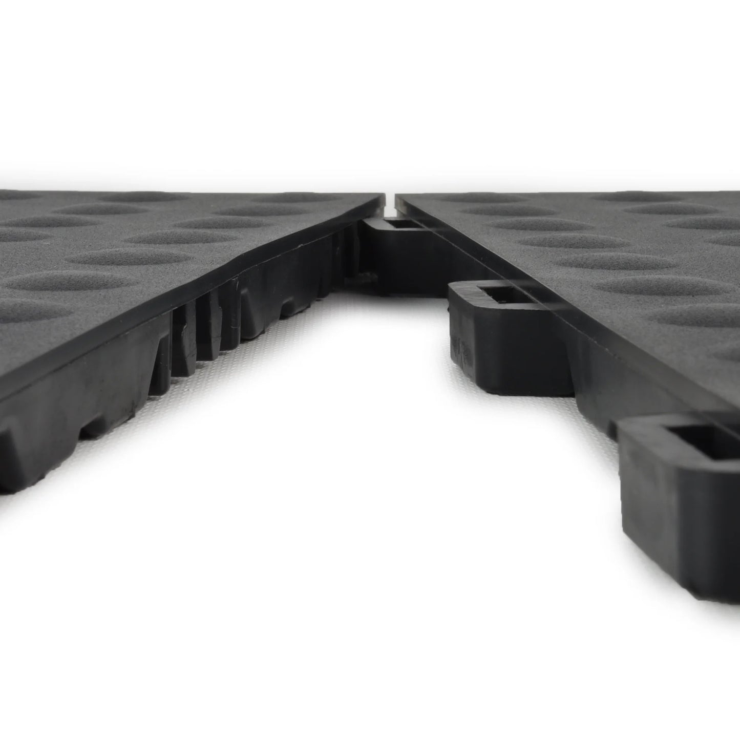 Greatmats 12" x 12" Black PVC Interlocking Floor Mats 25 Sq Ft Coverage Area Waterproof 25 Pieces