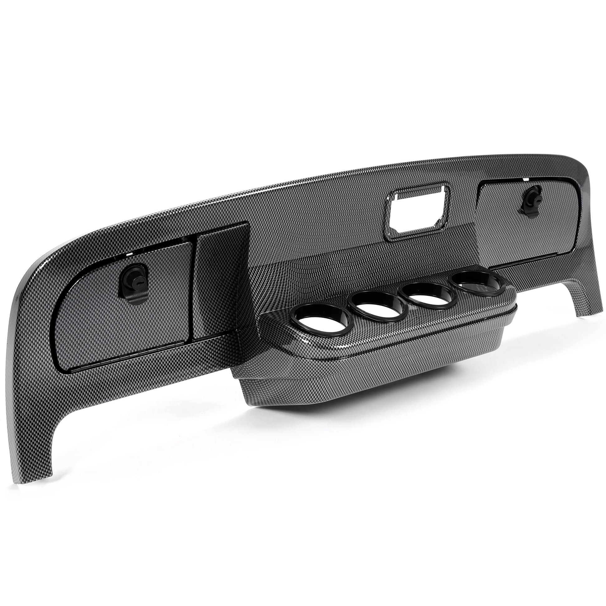 Kojem Golf Cart Dash Assembly for 1994-2013 EZGO TXT Golf Cart Dashboard Dash Kit Carbon Fiber Printing (w/Hardware and Keys)