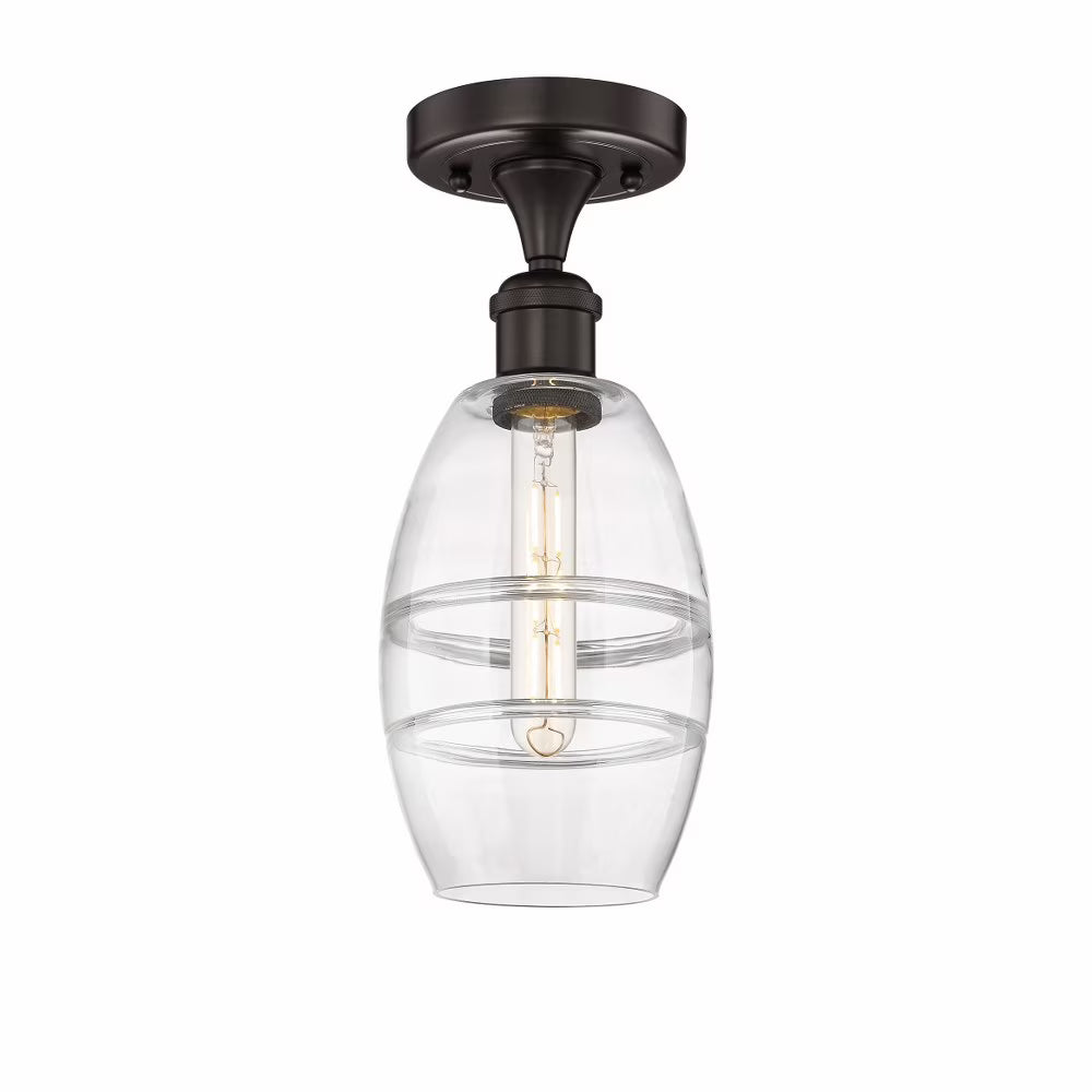 Innovations Lighting - Vaz - 1 Light Semi-Flush Mount In Industrial Style-8.25