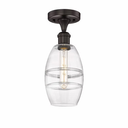 Innovations Lighting - Vaz - 1 Light Semi-Flush Mount In Industrial Style-8.25