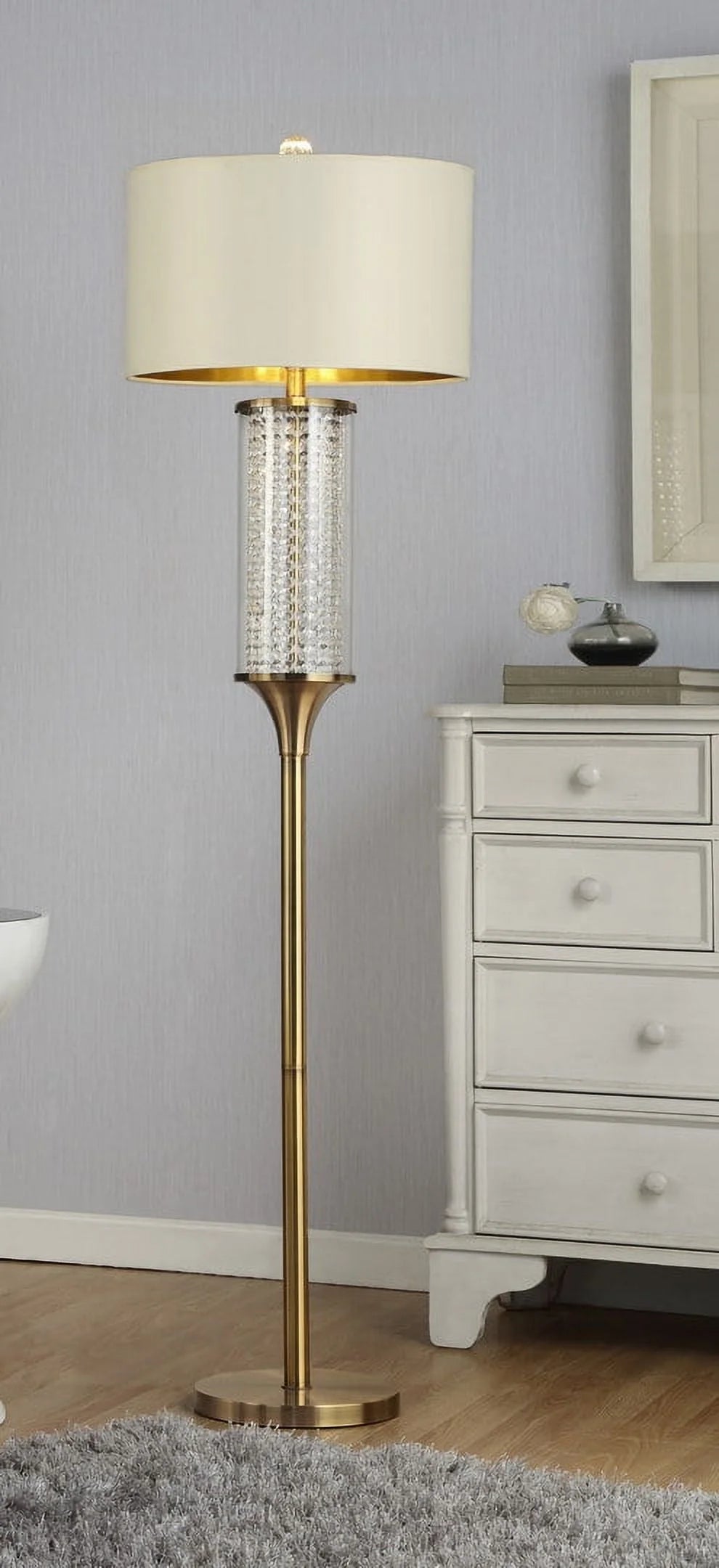 Lighting Fixtures 18.75-Inch Artie Orb Iridescent Chrome Table Lamp,Table Lamps
