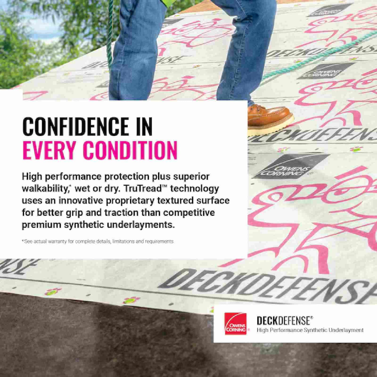 Owens Corning 15 mil Thick Engineered Polyolefin Carpet Underlayment, Light Grey