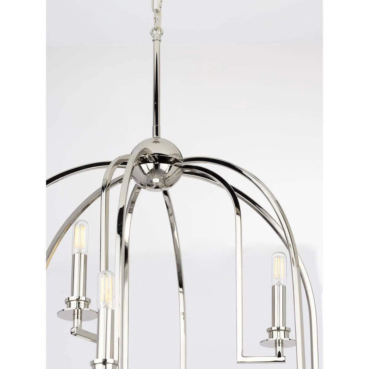 P400187-031-Progress Lighting-Seneca - Chandeliers Light - 9 Light in Farmhouse style - 30 Inches wide by 20.88 Inches high-Black Finish