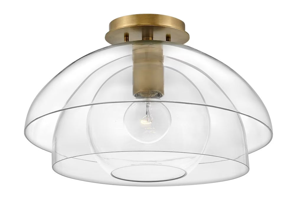 Hinkley Lighting - One Light Semi-Flush Mount - Lotus - 1 Light Medium