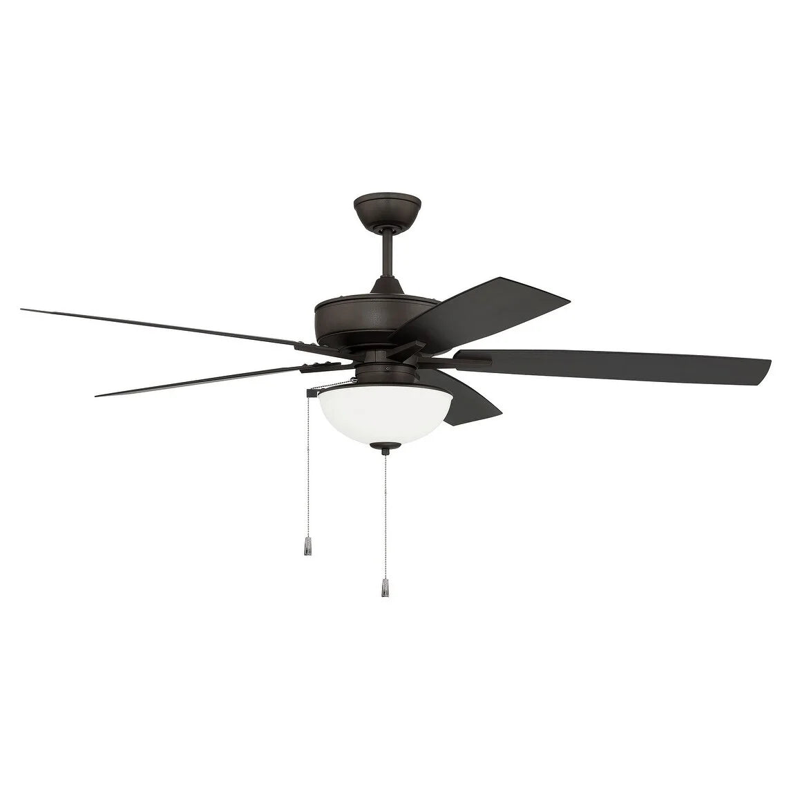 OS211PN5-Craftmade Lighting-Outdoor Super Pro - 5 Blade Ceiling Fan with Light Kit In Classic Style-60 Inche Wide-Painted Nickel Finish