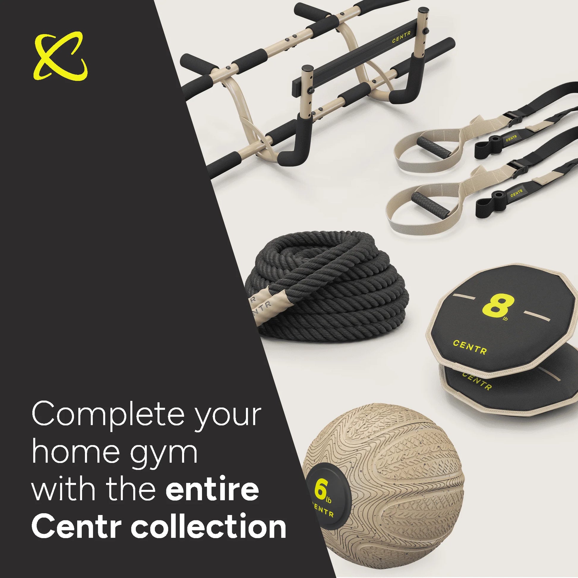 Centr By Chris Hemsworth Multi-Functional Pull up Bar for Total Body Home Workouts + 3-Month Membership