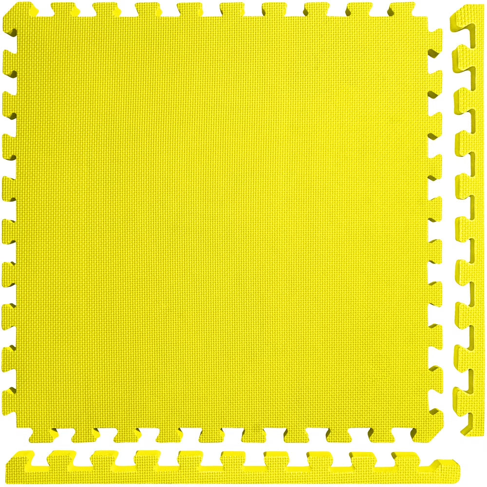 Meister X-THICK 1.5" Interlocking EVA Foam Mats - 2X Cushion for Wrestling, MMA Takedowns & Gymnastics - 2'x2' Tiles - Black - 10 Tiles (40 Sqft)