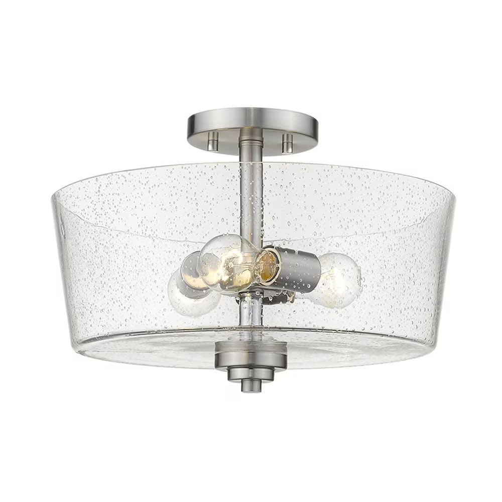 Acclaim Lighting IN61104BK Rowe 3-Light Matte Black Semi-Flush Mount