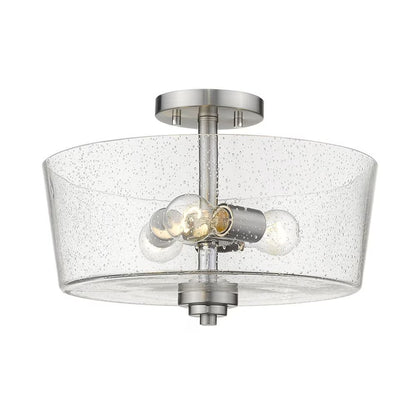Acclaim Lighting IN61104BK Rowe 3-Light Matte Black Semi-Flush Mount