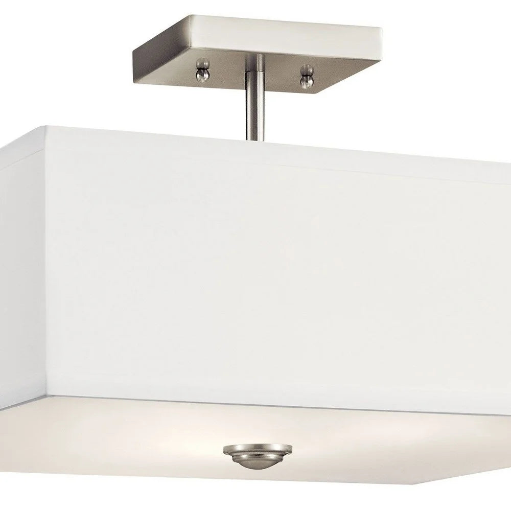 43693NBR-Kichler Lighting-Shailene - 3 Light Semi-Flush Mount - 18 inches wide-Natural Brass Finish