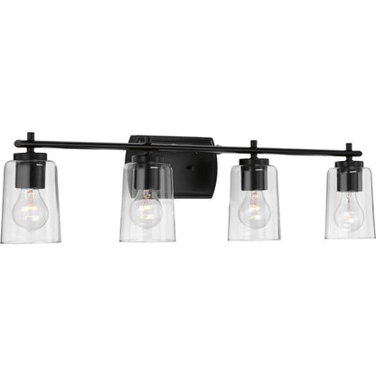 P300157-009-Progress Lighting-Adley - 4 Light - Cylinder Shade in New Traditional and Transitional and Traditional style - 32 Inches wide by 7.63