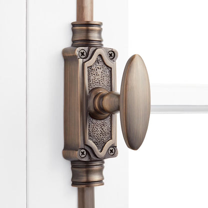 Signature Hardware 942121 Stepney Solid Brass Cremone Bolt For 9 Inch Doors - Brass