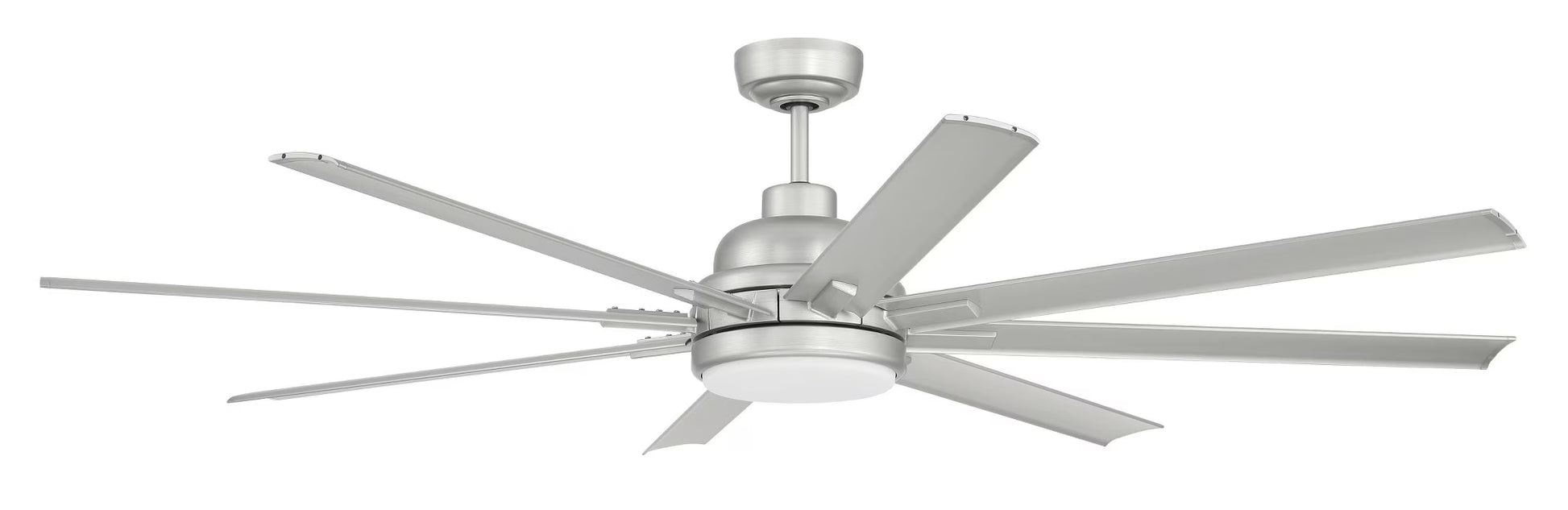 RSH65PN8-Craftmade Lighting-Rush - 8 Blade Ceiling Fan with Light Kit-15.04 Inches Tall and 65 Inches Wide-Painted Nickel Finish